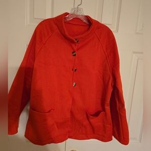 Boutiques Women's Red Button-Up Jacket